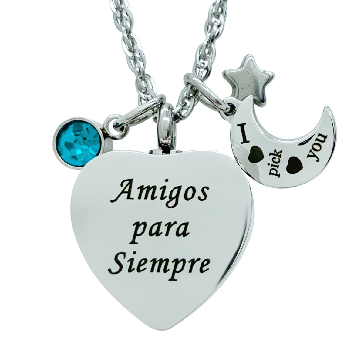 Dije Para Cenizas Cremación Urna Funeraria Relicario 13 - Acero inoxidable- Joyeria,Relicario,Diseño Elegante -Pet Friendly
