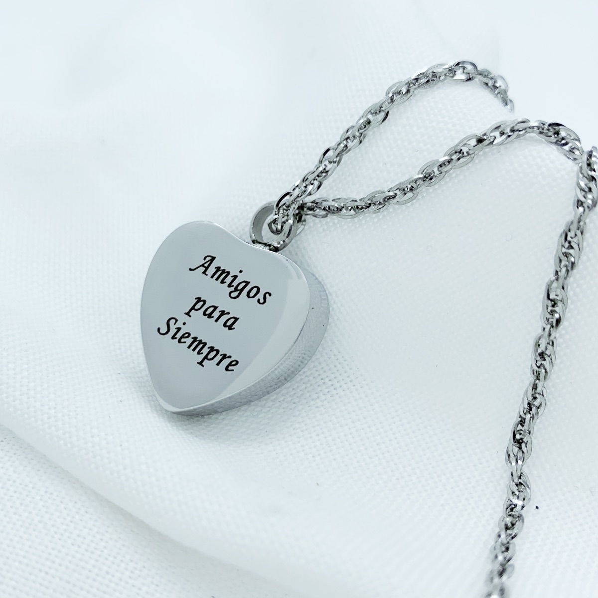 Dije Para Cenizas Cremación Urna Funeraria Relicario 13 - Acero inoxidable- Joyeria,Relicario,Diseño Elegante -Pet Friendly