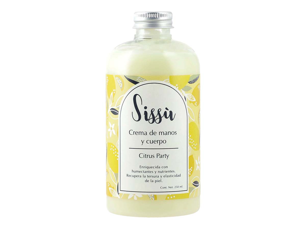 Crema Corporal, sin sulfatos, sin parabenos, Aroma Citrus Party, 250 ml