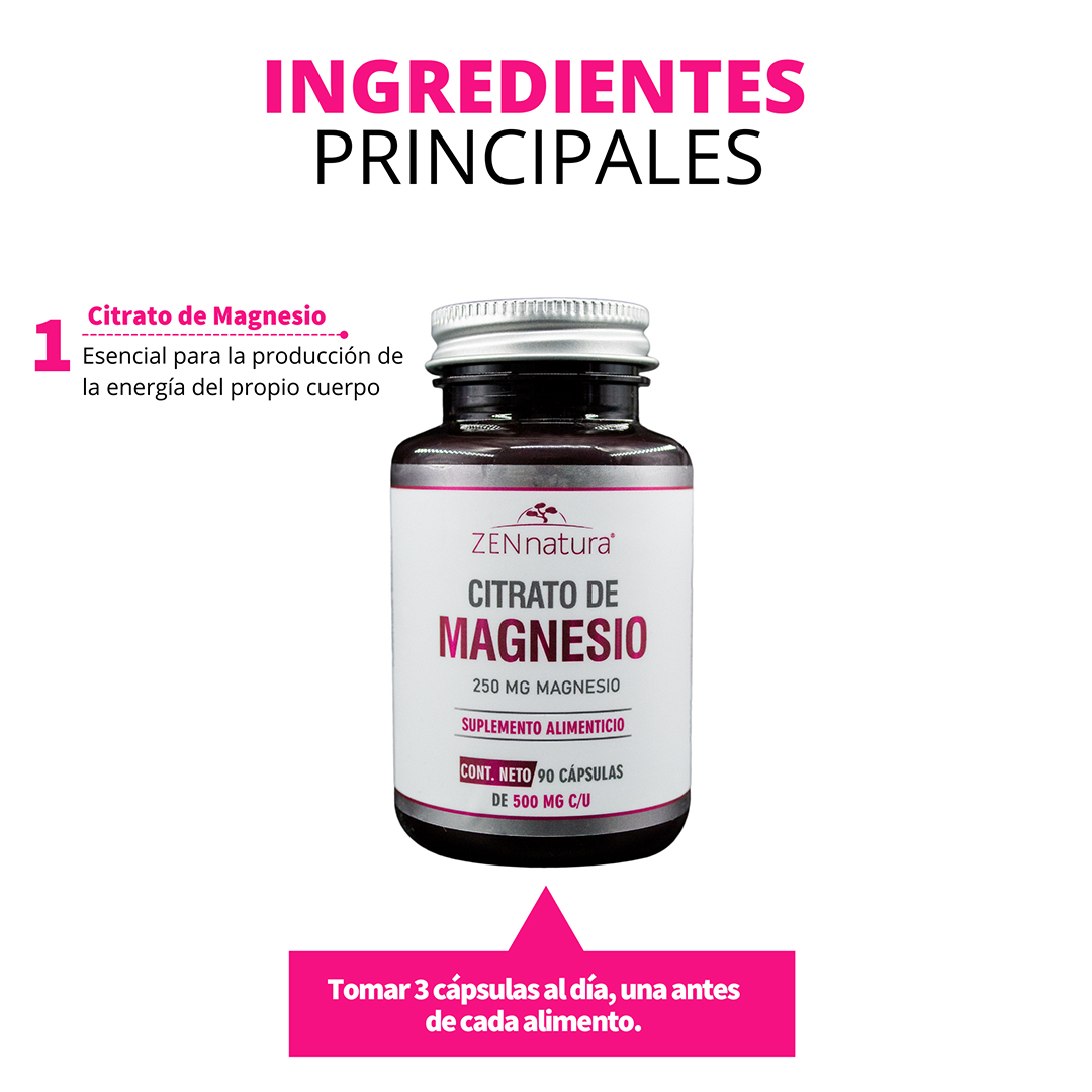 CITRATO DE MAGNESIO 90 CAPS ZEN NATURA