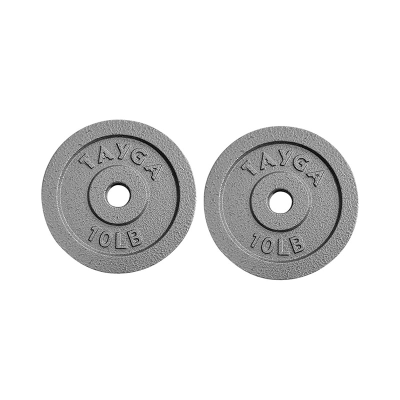 Par de Discos Estándar Tayga Cromados 30 mm Diámetro en Libras (10)