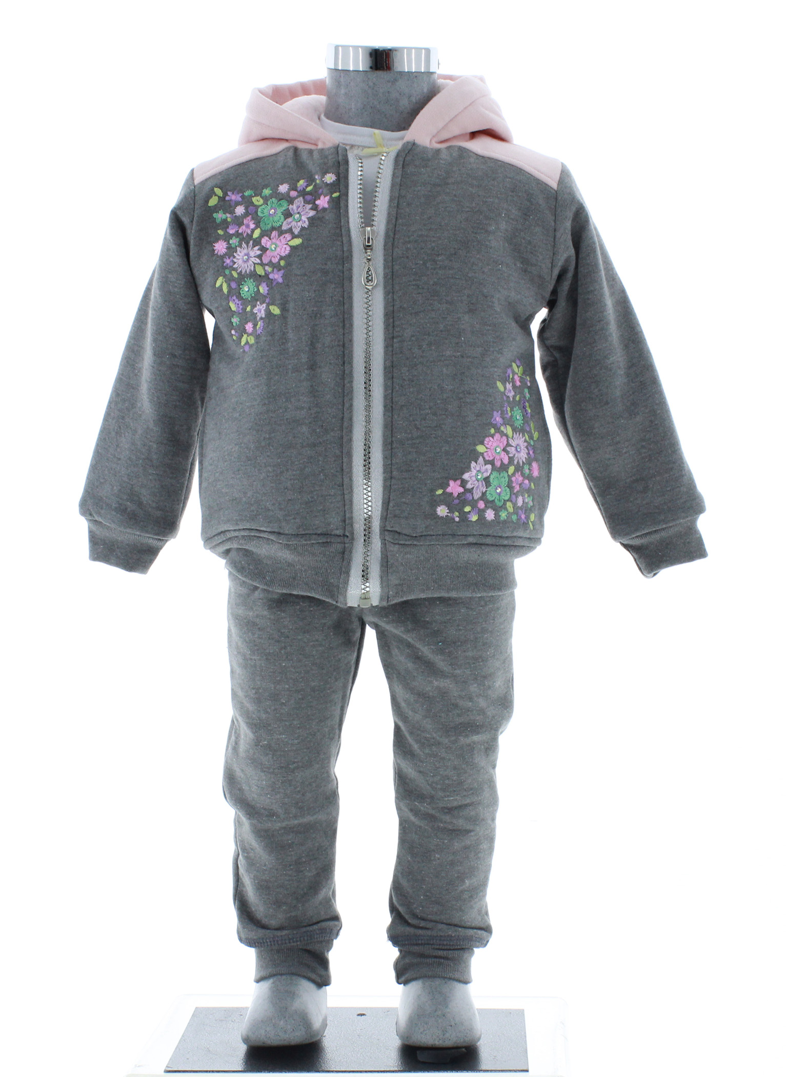 Conjunto Pants Niña Gris 2841 0 a 5 Años.