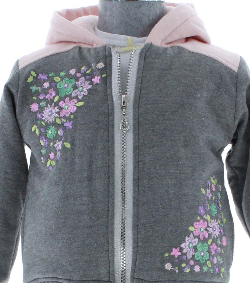 Conjunto Pants Niña Gris 2841 0 a 5 Años.