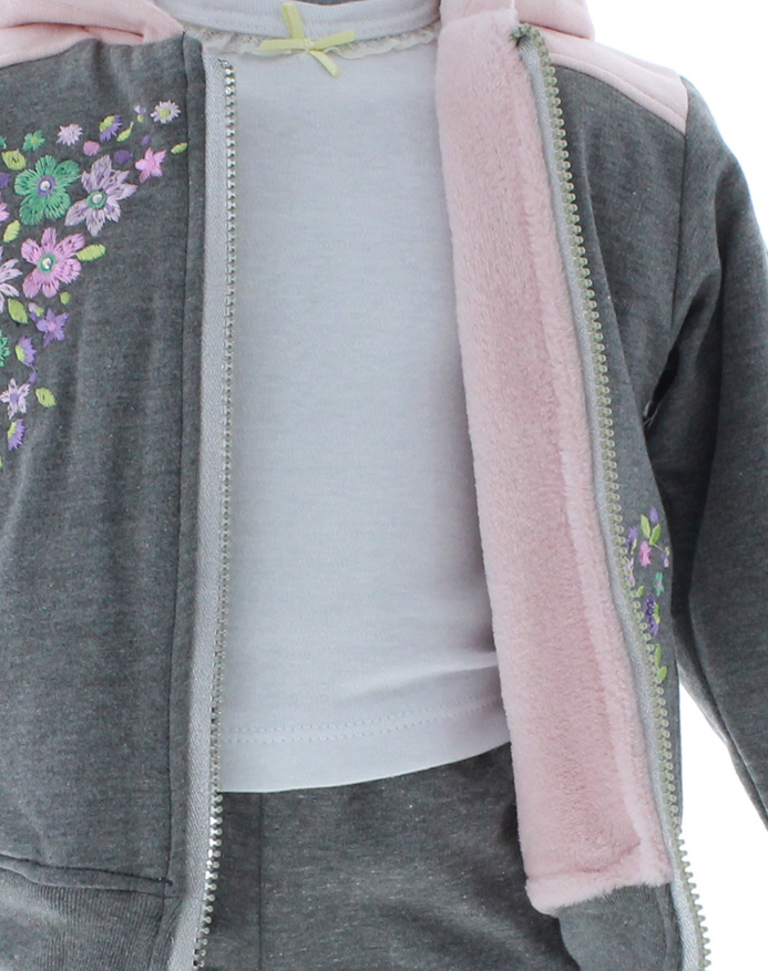 Conjunto Pants Niña Gris 2841 0 a 5 Años.