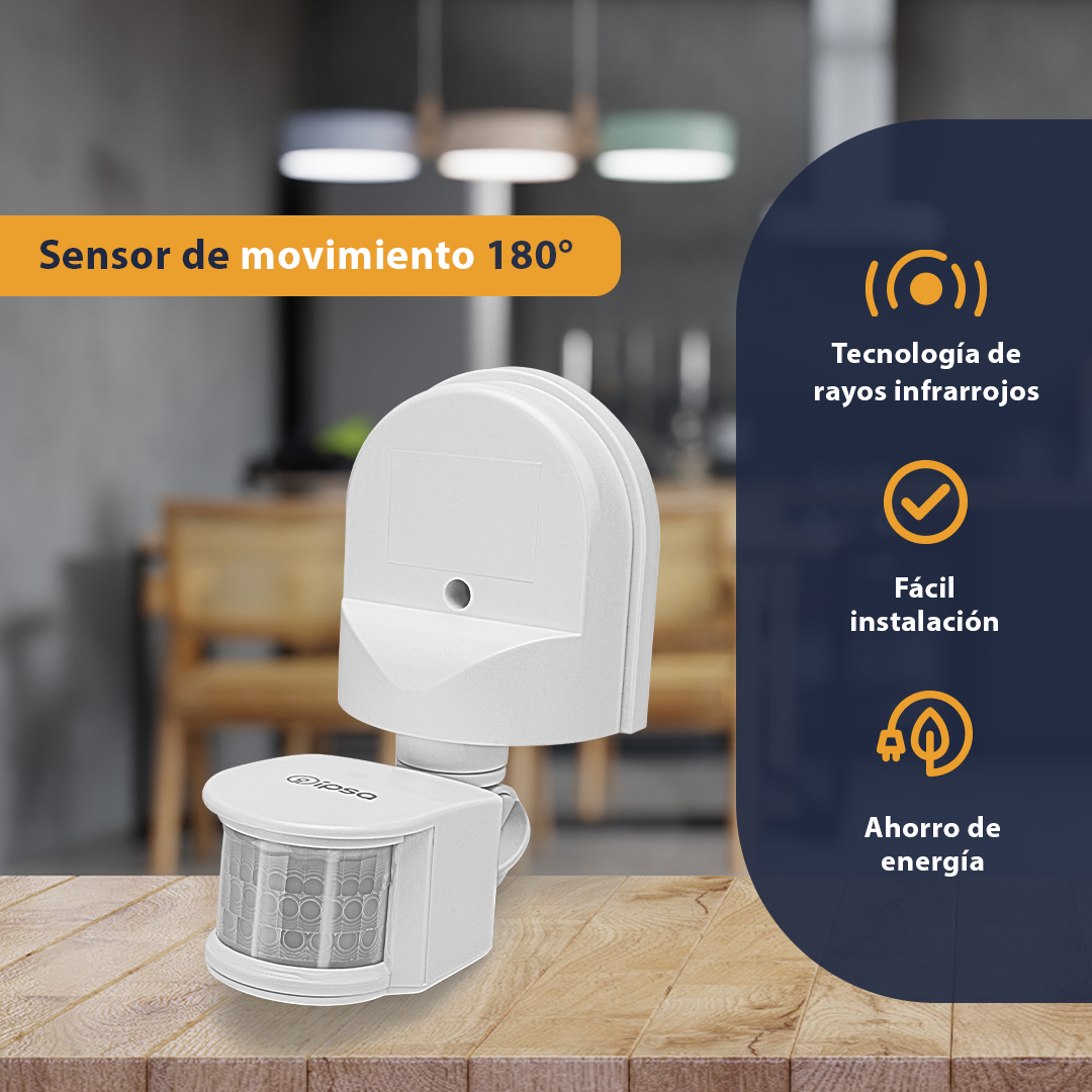 Sensor De Movimiento 180 Para Muro