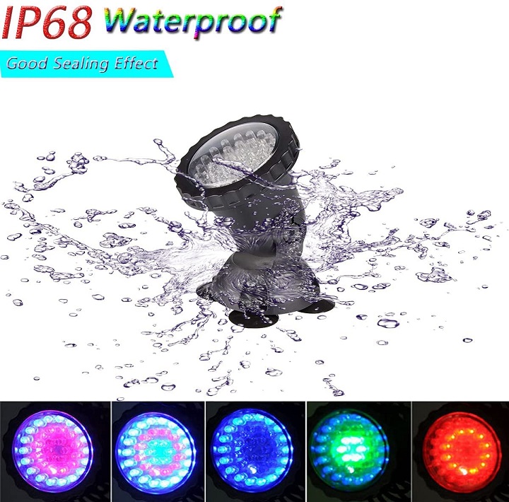 4 Luces de Estanque Sumergible para exterior