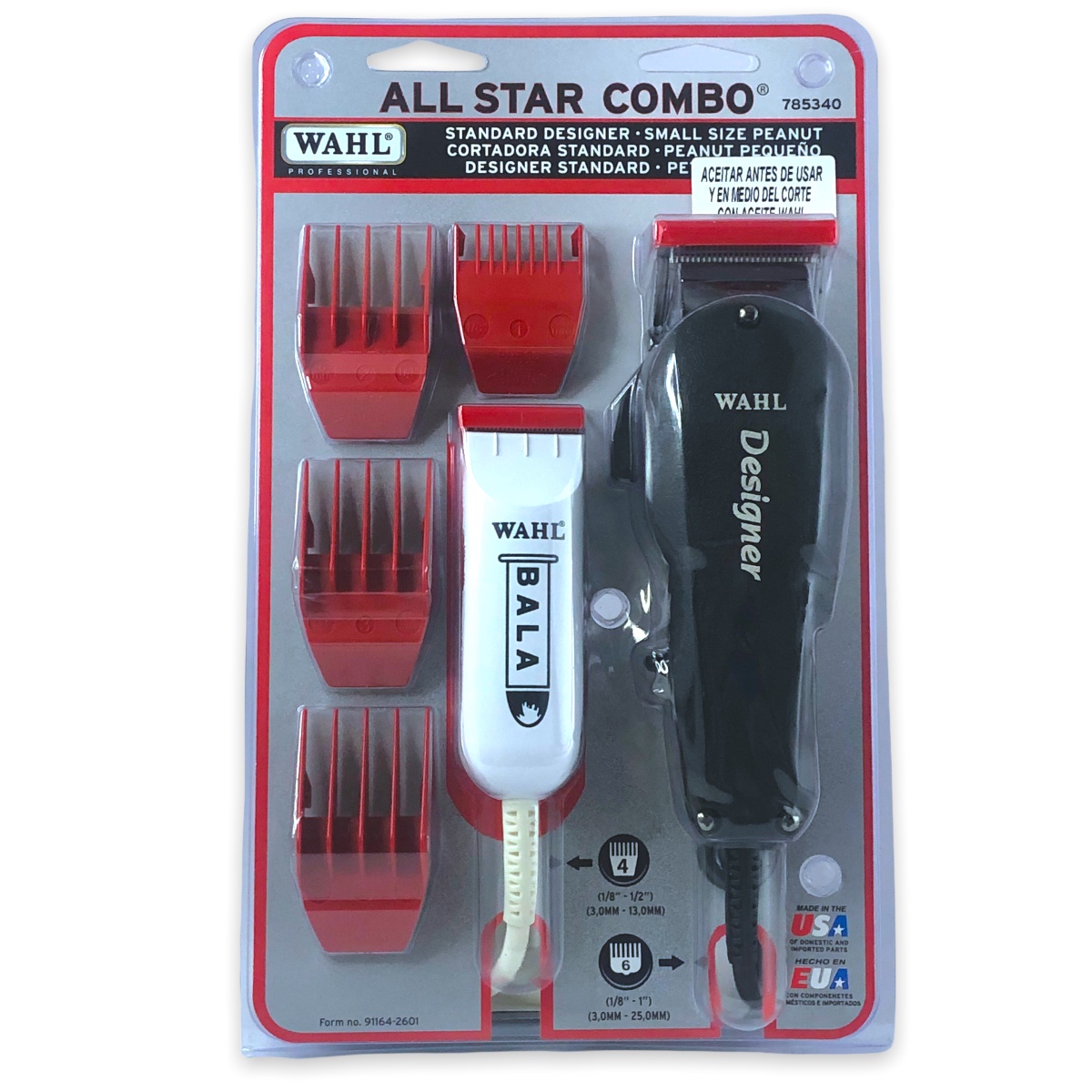 Maquina Wahl Cortadora Combo All Star Combo Designer Peanut