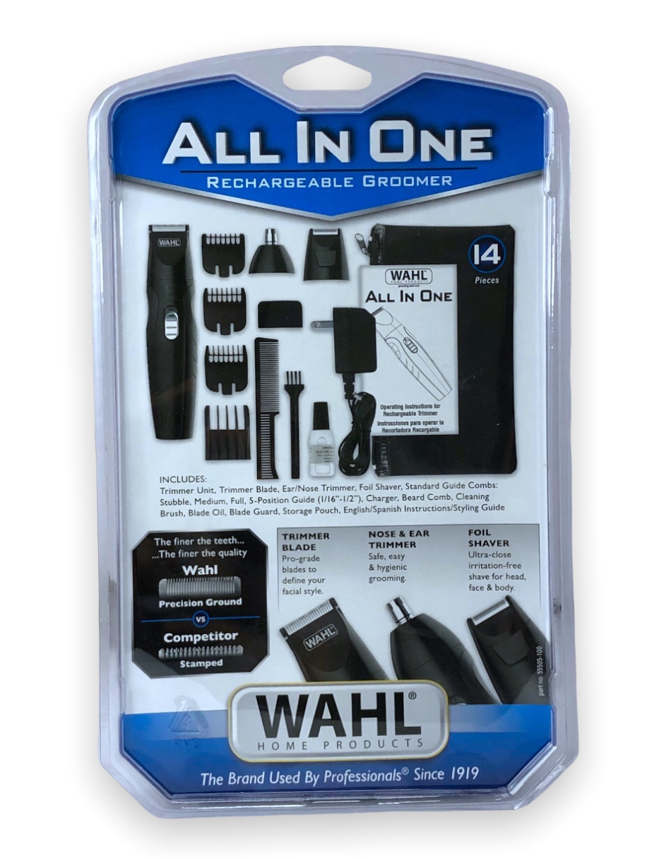 Wahl Maquina Recargable All In One Barba, Nariz Y Oídos