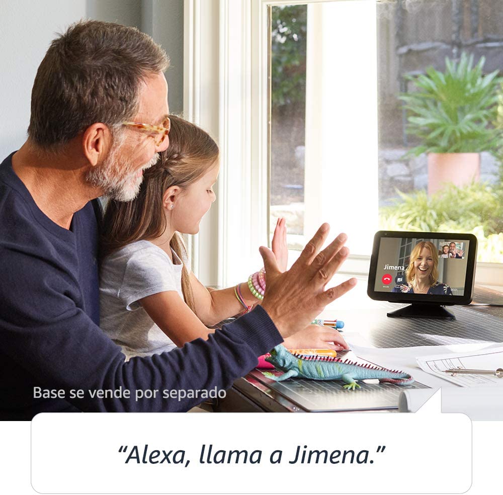 Amazon Echo Show 8 con asistente virtual Alexa, pantalla integrada de 8" - Negro