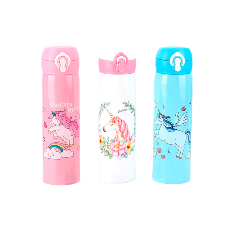 Termo Unicornio  Acero Inoxidable  Fitness Escolar Cocina Oficina Café 