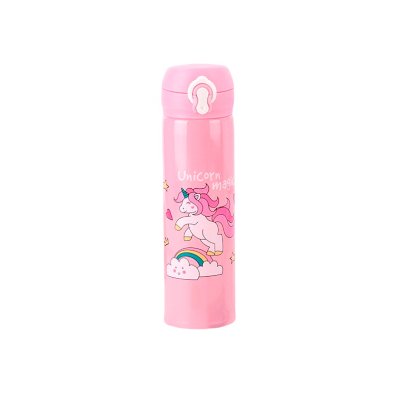 Termo Unicornio  Acero Inoxidable  Fitness Escolar Cocina Oficina Café 