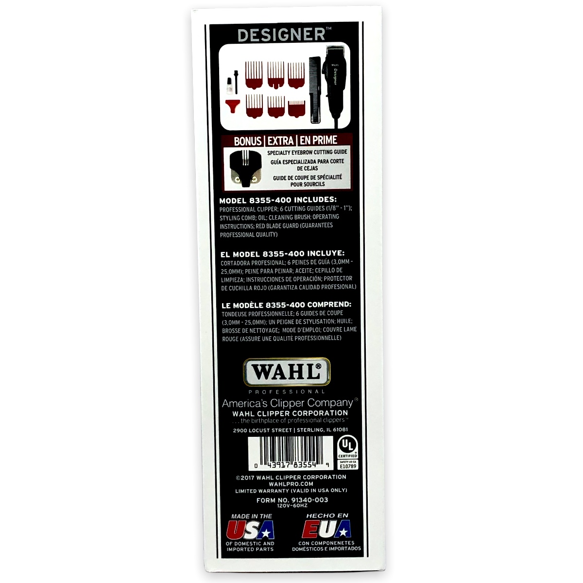 Cortadora De Pelo Calidad Profesional Wahl Designer Alta Potencia 