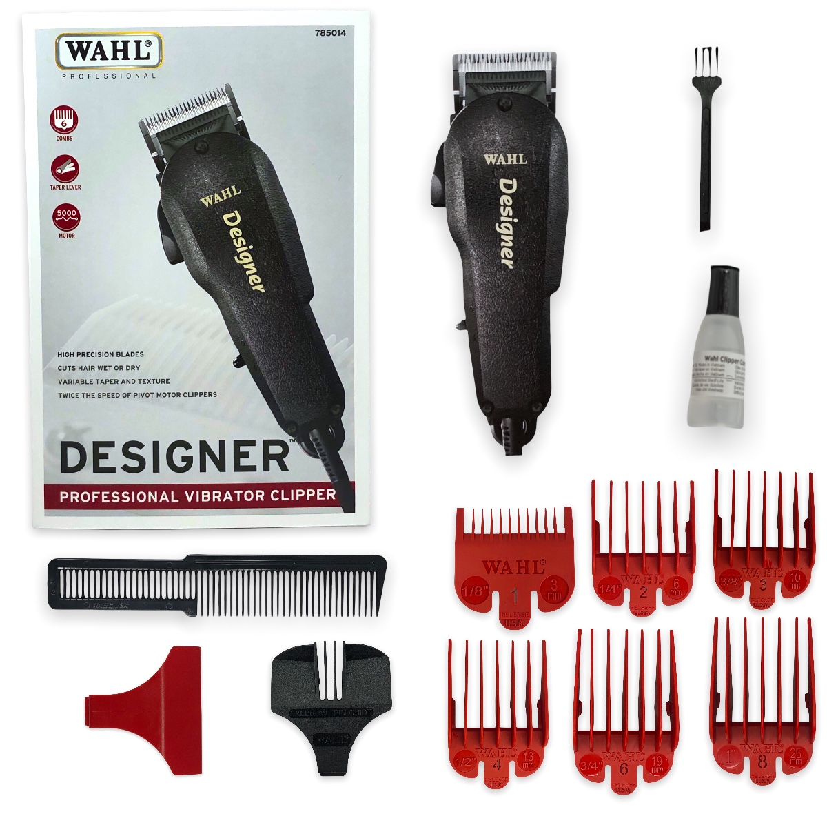 Cortadora De Pelo Calidad Profesional Wahl Designer Alta Potencia 