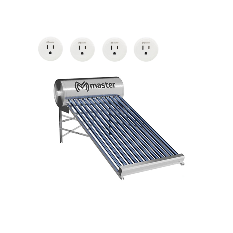 Boiler Calentador de Agua Inteligente Solar y Electrico para Sistemas de Baja Presion (Sin Bombas de Presion) 120 Litros Controlalo desde su App con tu Celular Master MP-120L BOILER