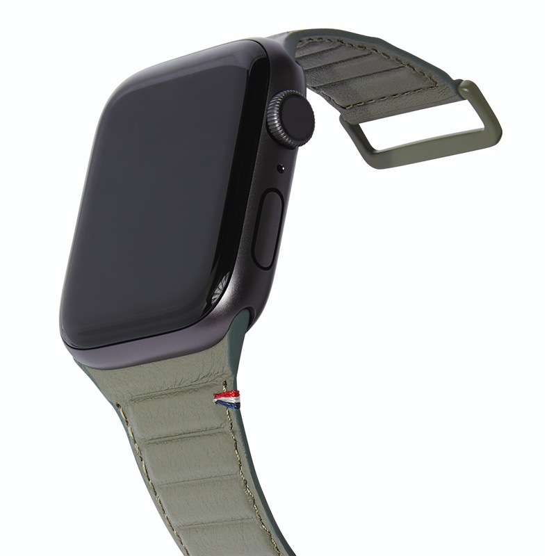 Extensible de Piel Decoded Series 7 (45mm) / 6 / SE / 5 / 4 (44mm) / 3 / 2 / 1 (42mm) - Verde Olivo