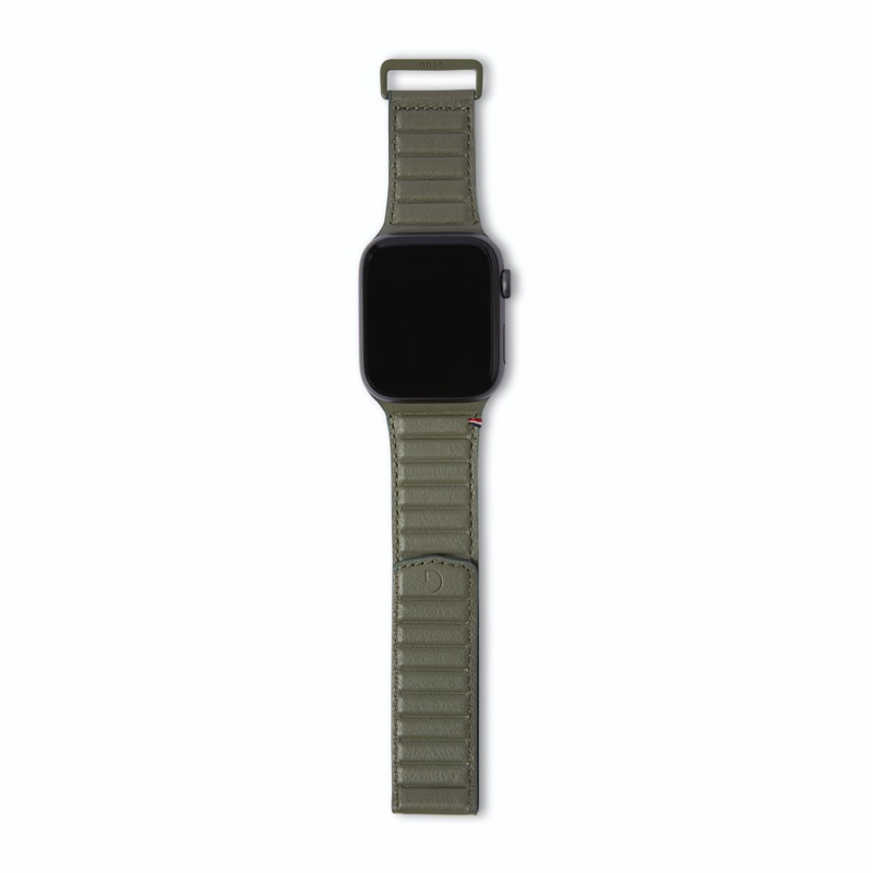 Extensible de Piel Decoded Series 7 (45mm) / 6 / SE / 5 / 4 (44mm) / 3 / 2 / 1 (42mm) - Verde Olivo