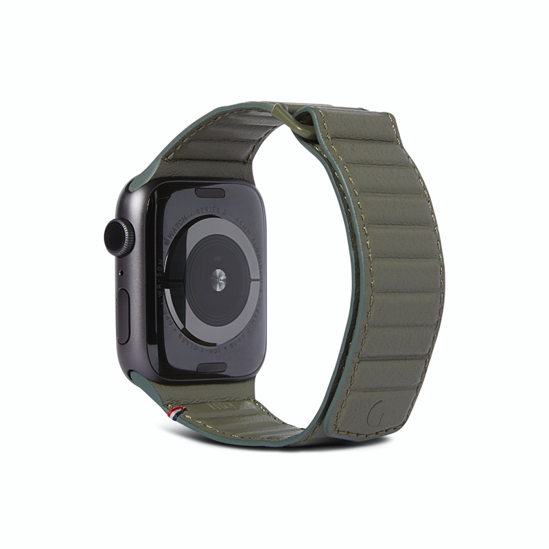 Extensible de Piel Decoded Series 7 (45mm) / 6 / SE / 5 / 4 (44mm) / 3 / 2 / 1 (42mm) - Verde Olivo
