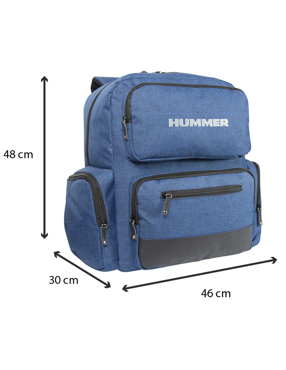 Mochila de gran capacidad XL Hummer Blue Porta Lap