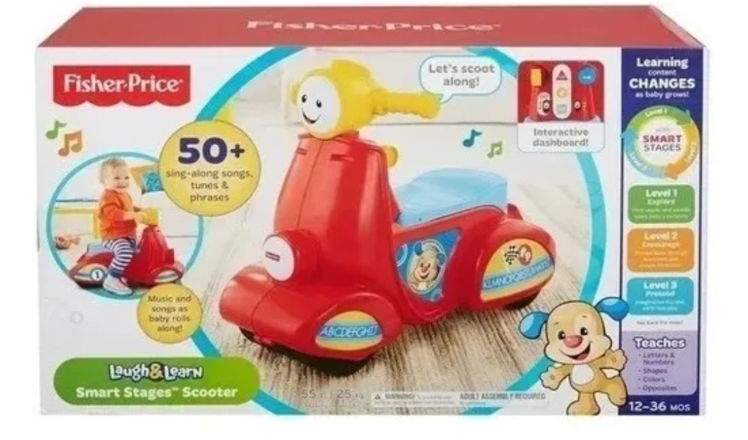 Scooter Montable Fisher Price Ríe Y Aprende