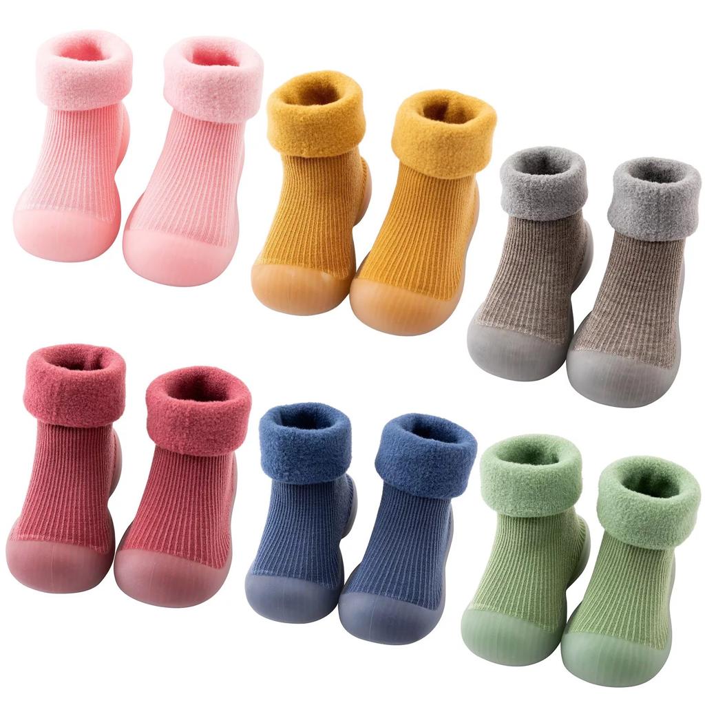 Zapato Calcetín Botines Bebe Unisex Suela Goma Antiderrapante
