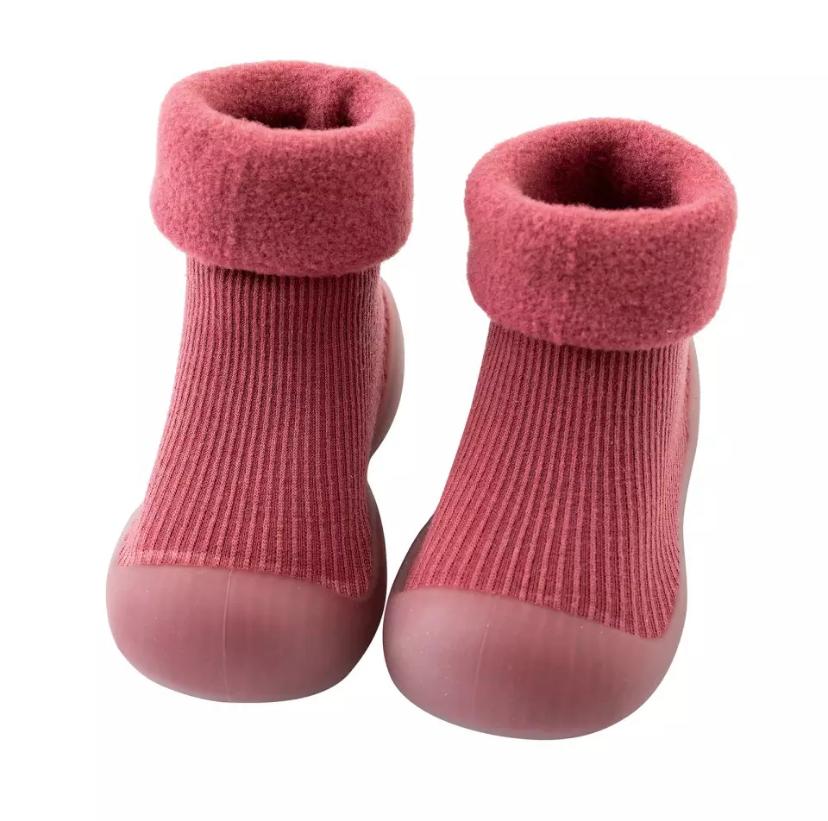 Zapato Calcetín Botines Bebe Unisex Suela Goma Antiderrapante