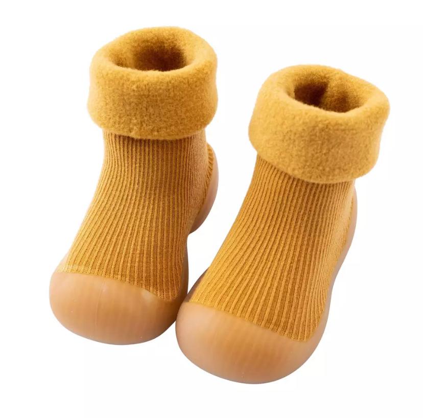 Zapato Calcetín Botines Bebe Unisex Suela Goma Antiderrapante