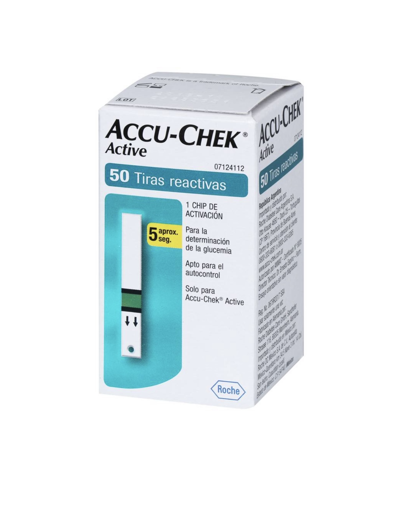 Tiras Reactivas Accu-Chek Active 100 pzas