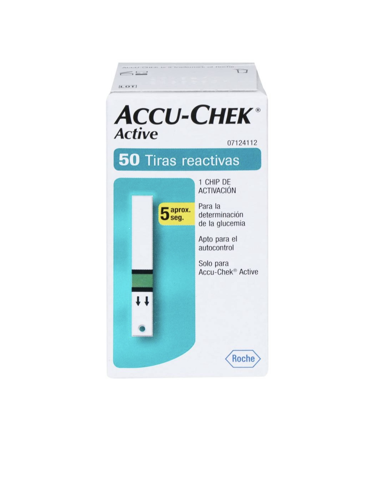 Tiras Reactivas Accu-Chek Active 100 pzas