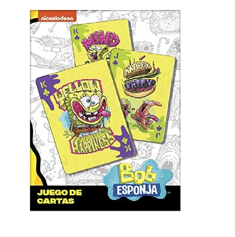 Juego De Cartas De Poker Bob Esponja- Coleccionable -Diseños Coleccionable - Novelty 