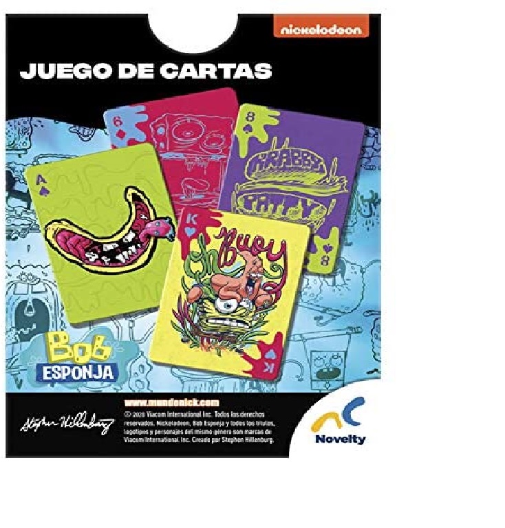 Juego De Cartas De Poker Bob Esponja- Coleccionable -Diseños Coleccionable - Novelty 