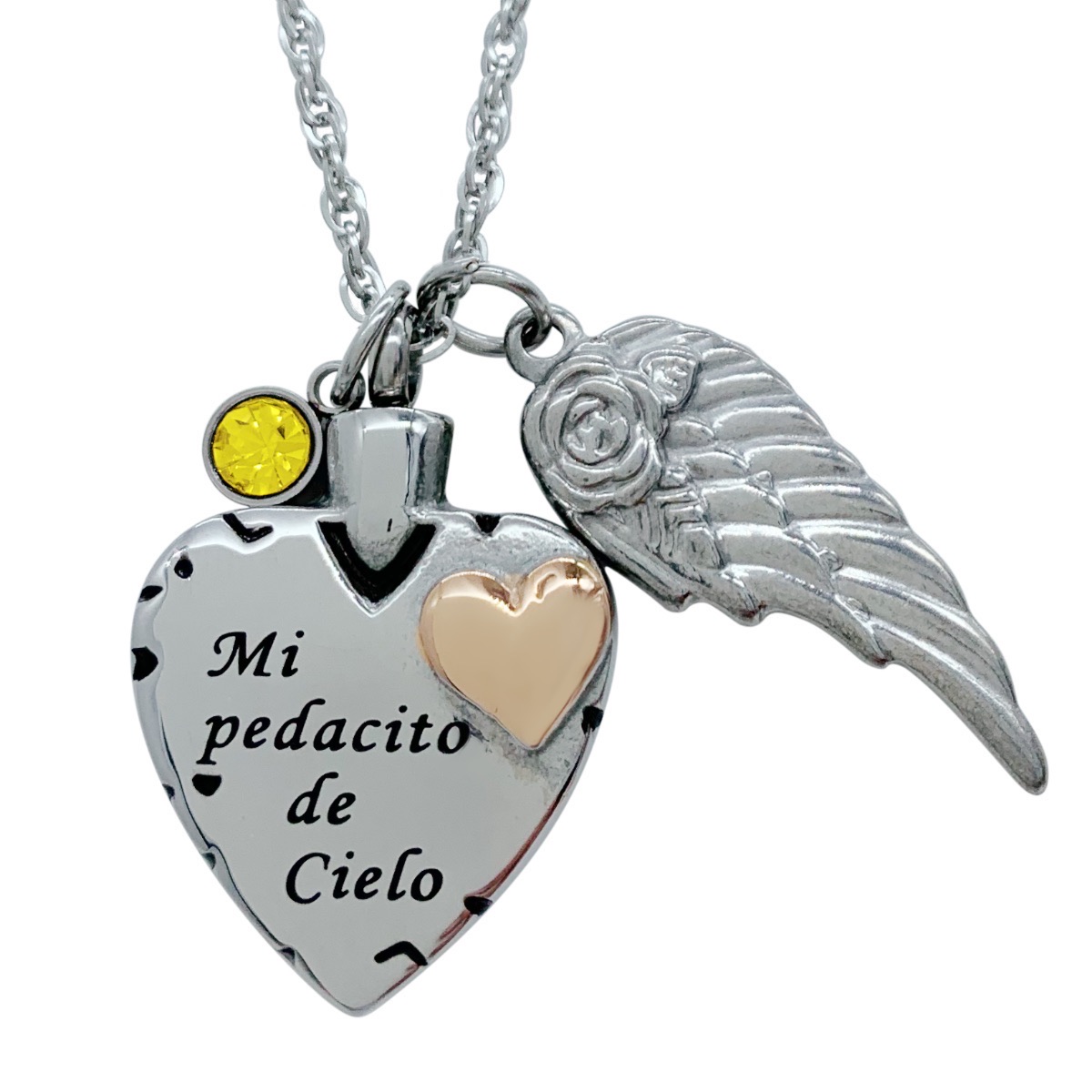 Dije Para Cenizas Cremación Urna Funeraria Relicario 35 - Acero inoxidable- Joyería,Relicario,Diseño Elegante 