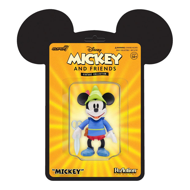 Super7 Reaction: Disney Mickey and Friends vintage - Mickey Mouse sastrecillo valiente