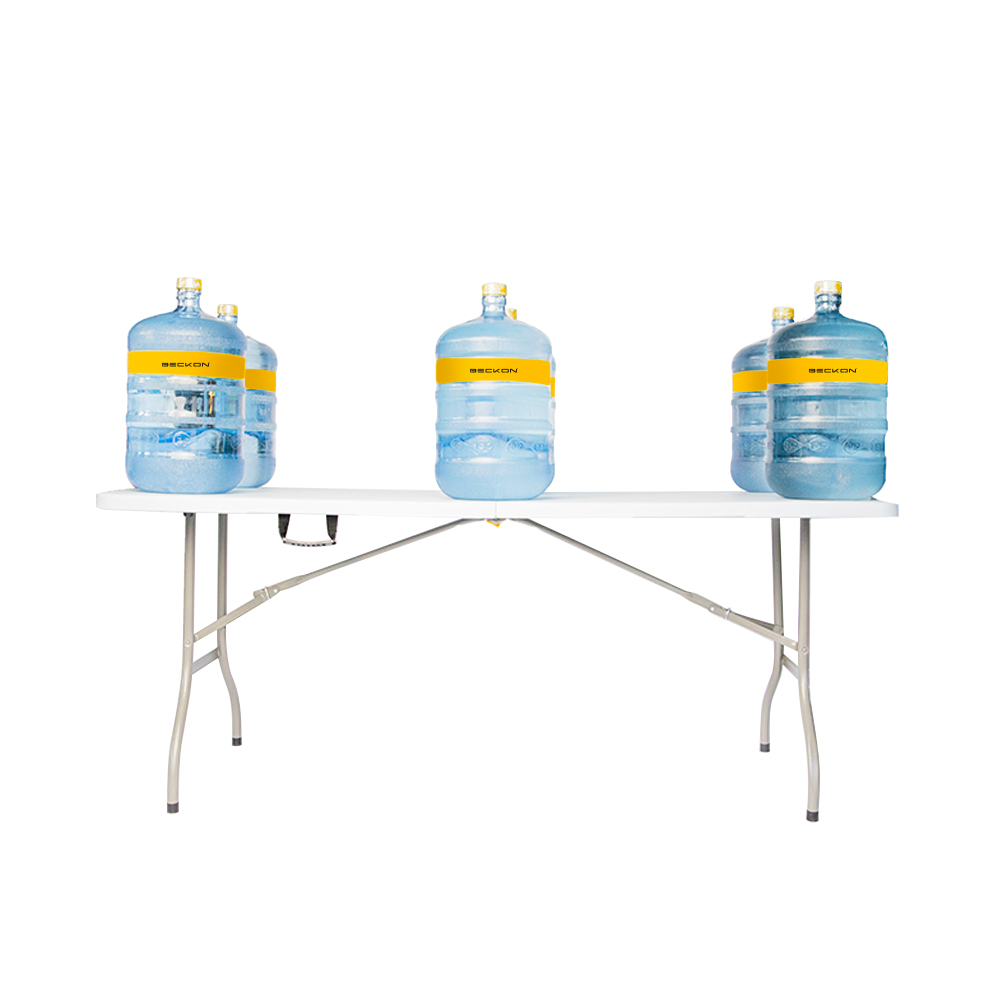 Mesa plegable Polietileno 1.8M tipo portafolio heavy duty Beckon