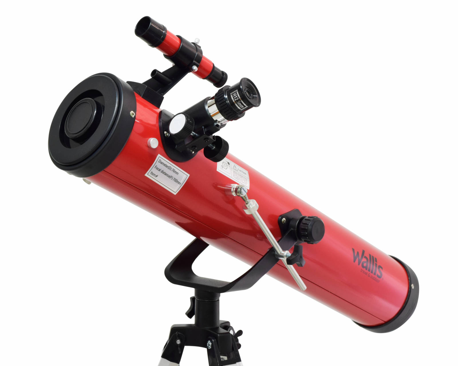 Telescopio Reflector con montura altazimutal, amp. 350 x,  700 mm x 76 mm, Wallis 