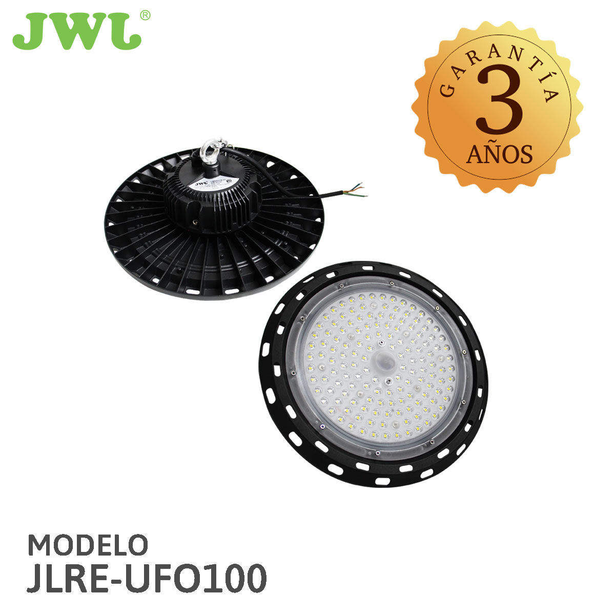 LAMPARA INDUSTRIAL UFO / HIGH BAY 100W PARA USO EXTERIOR