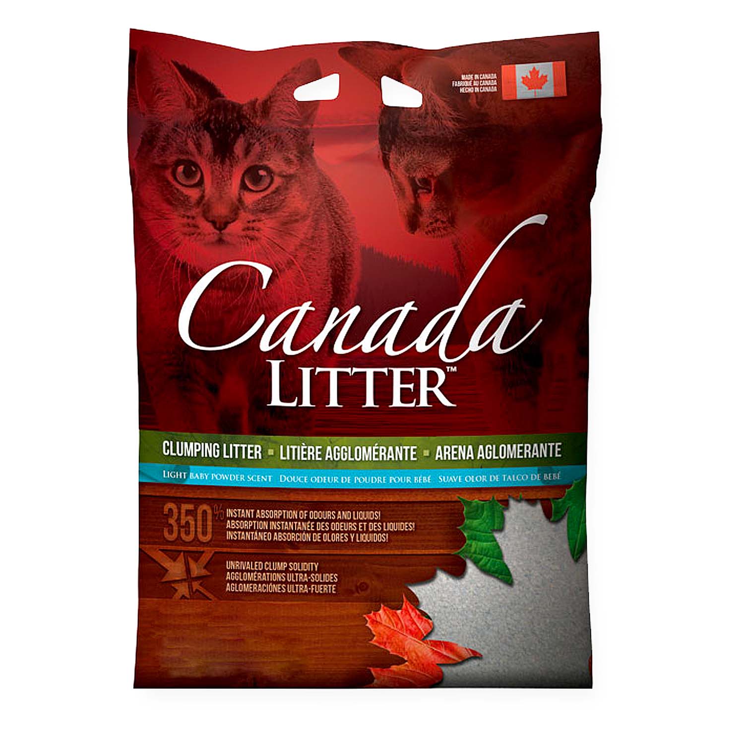 Arena Para Gato Canada Litter Olor a Talco 6 Kg.
