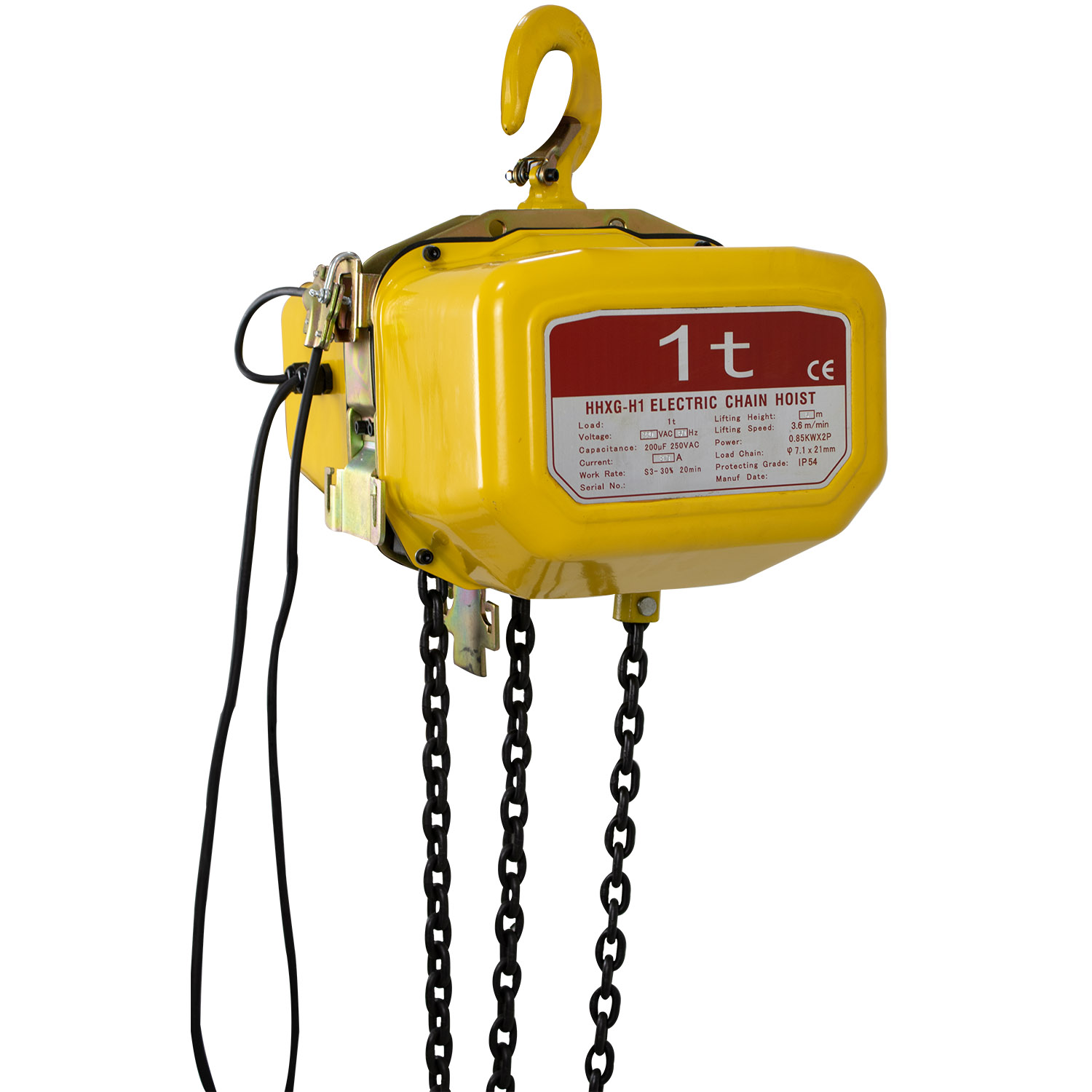 Polipasto Electrico Elevador Cadena 6 Metros Carga 1000kg 