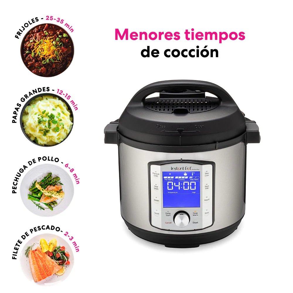 Pack Olla Instant Pot Duo Evo Plus 60 (5,7 litros) + Libro Fácil y Delicioso