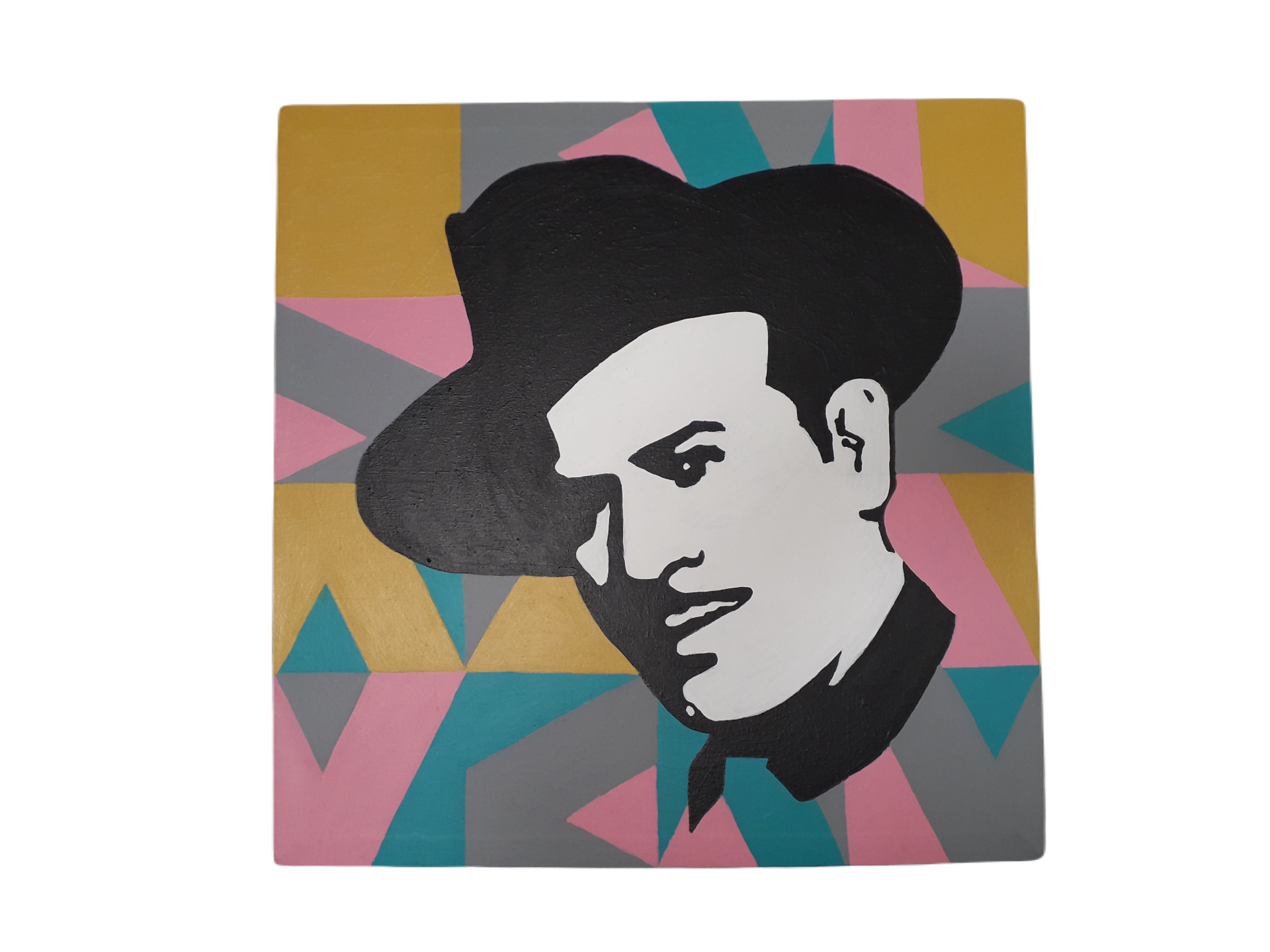 Cuadro decorativo pintado a mano Galería Oneris PEDRO INFANTE 2 90x90