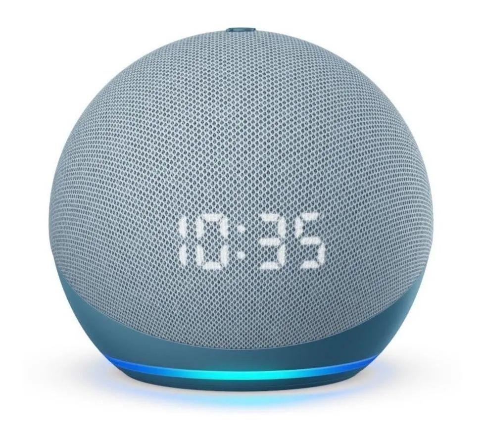 Echo Dot con reloj (5ta Gen), Bocina inteligente con reloj y Alexa