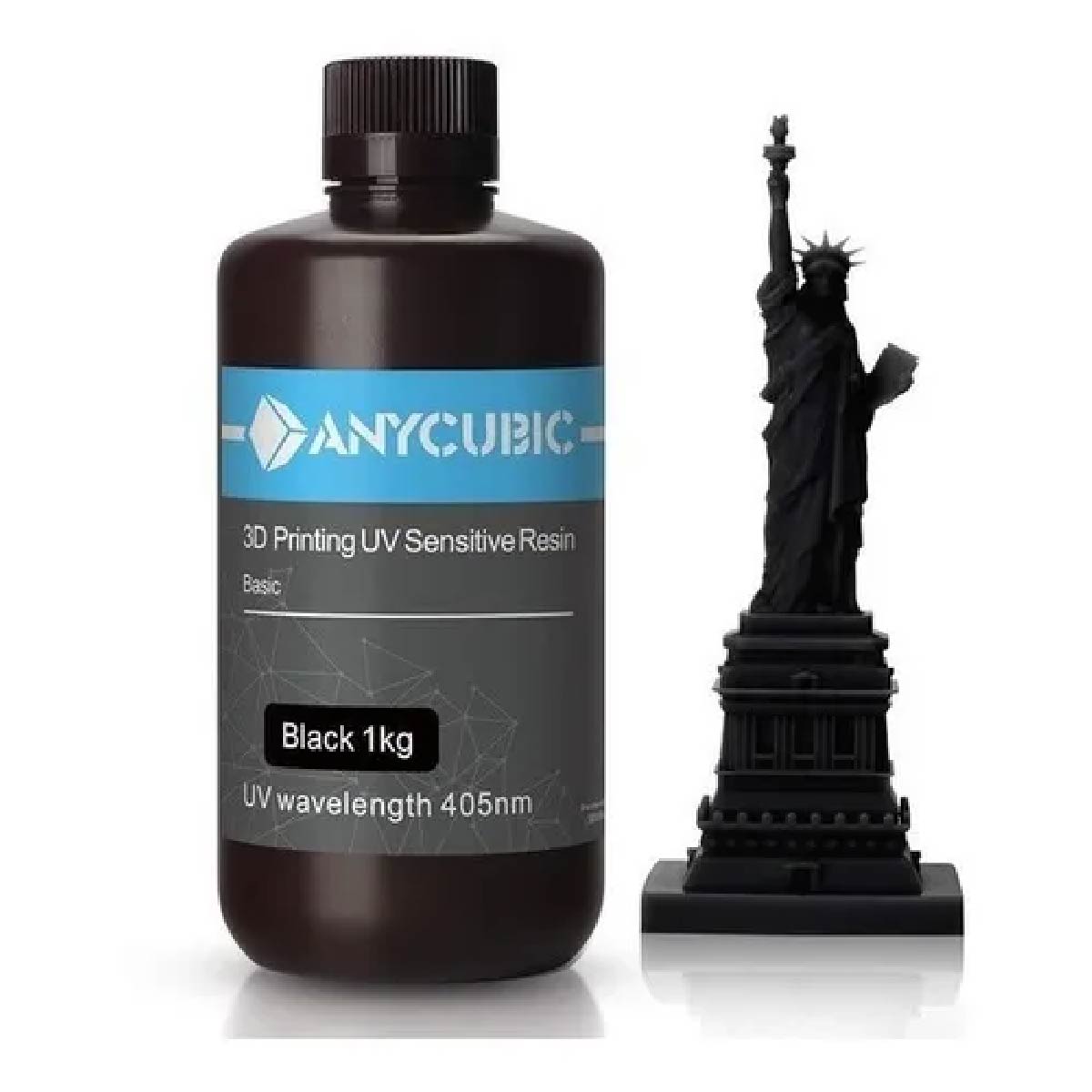 Resina Uv Para Impresora 3d Anycubic 1 Litro Negra