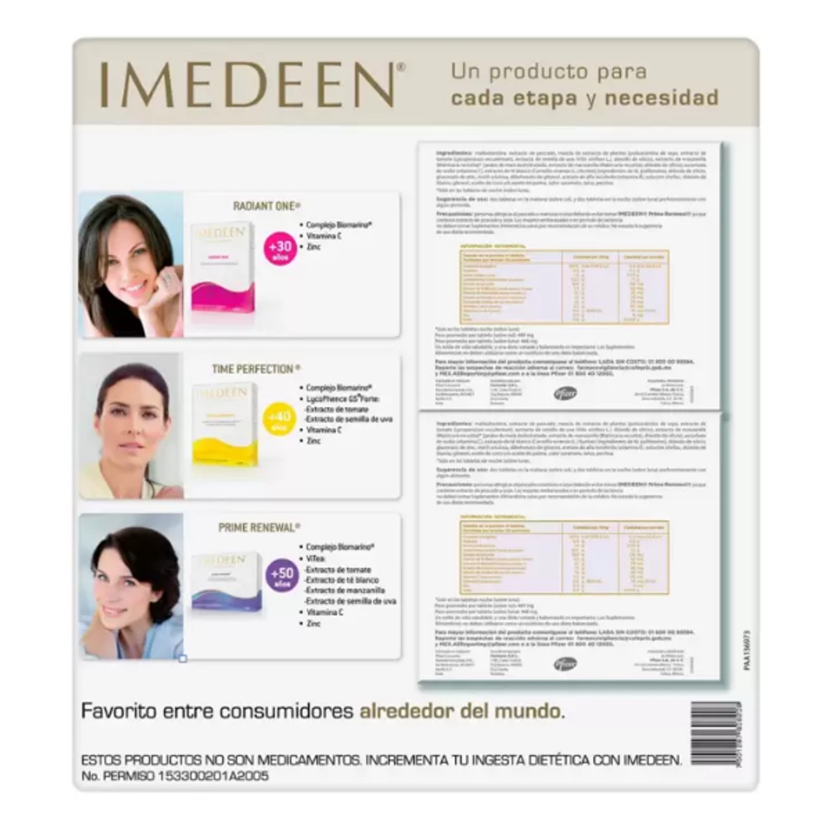 Tratamiento Antiarruga 120tab imedeen Time Perfection+40años