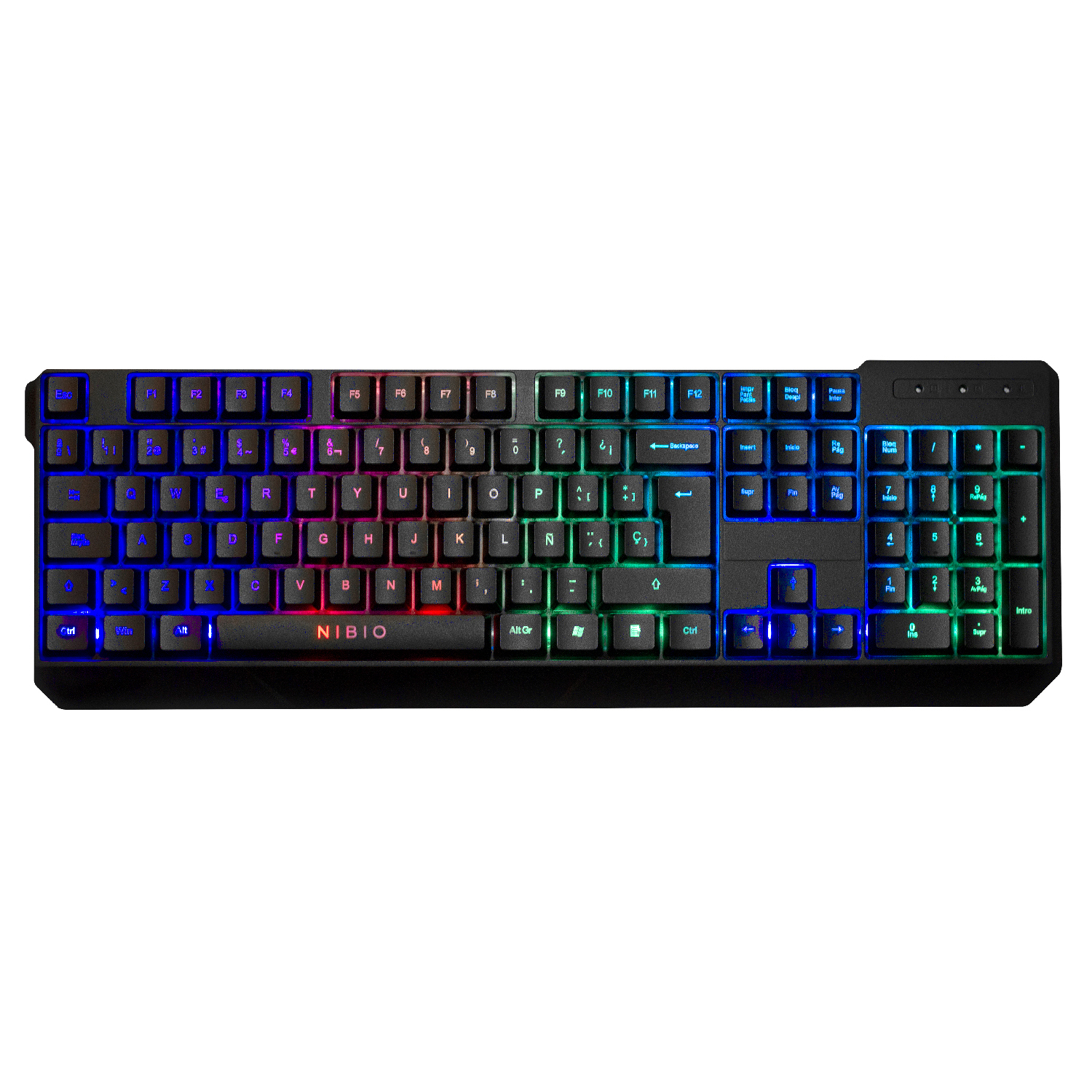 Nibio K200 Strike, Wired Gaming Keyboard, Spanish"