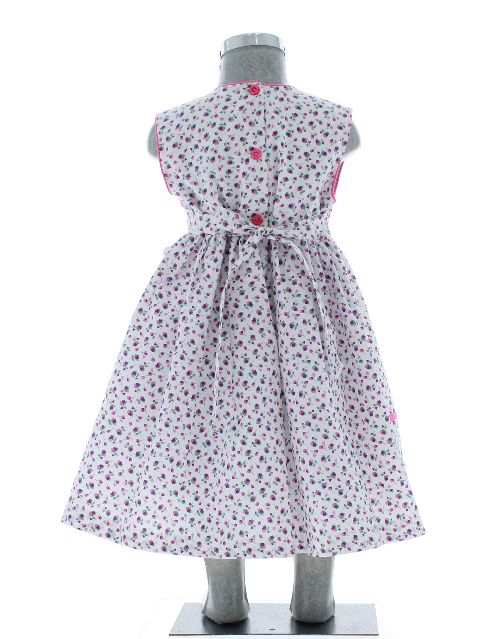 Vestido Niña color Blanco Floreado 2843 1 a 10 años