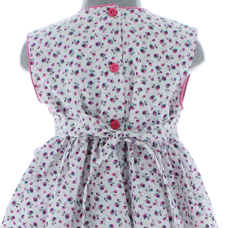 Vestido Niña color Blanco Floreado 2843 1 a 10 años