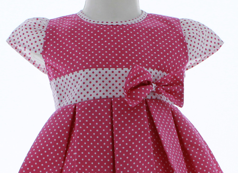 Vestido Niña Punteado 2851 1 a 10 años.