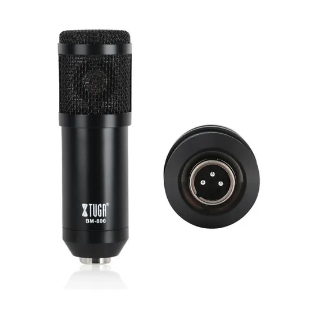 Micrófono Xtuga BM-800 condensador cardioide negro