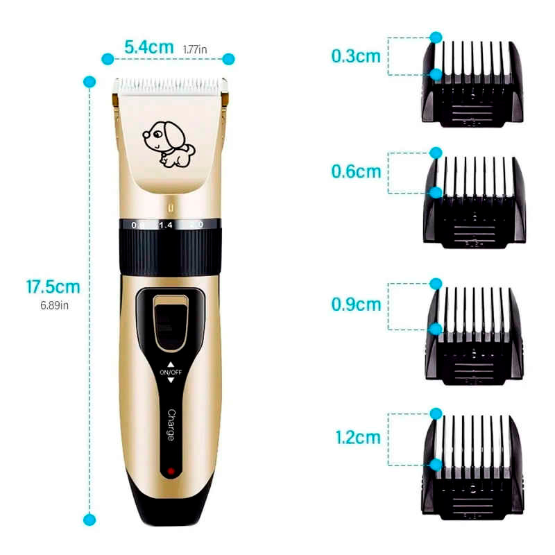  Máquina Rasuradora Cortadora Pelo Para Perros Gatos Mascotas  Kit De Peluquería Canina 