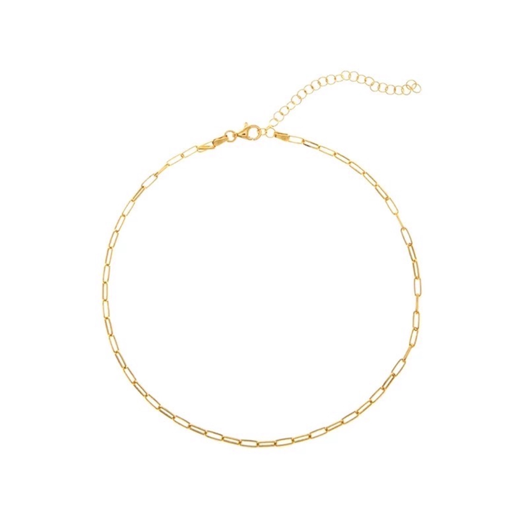 Collar ARETIZE  de Plata de Ley 925 Baño en Oro de 18k   Dorado Mujer Unitalla + Caja de Regalo 