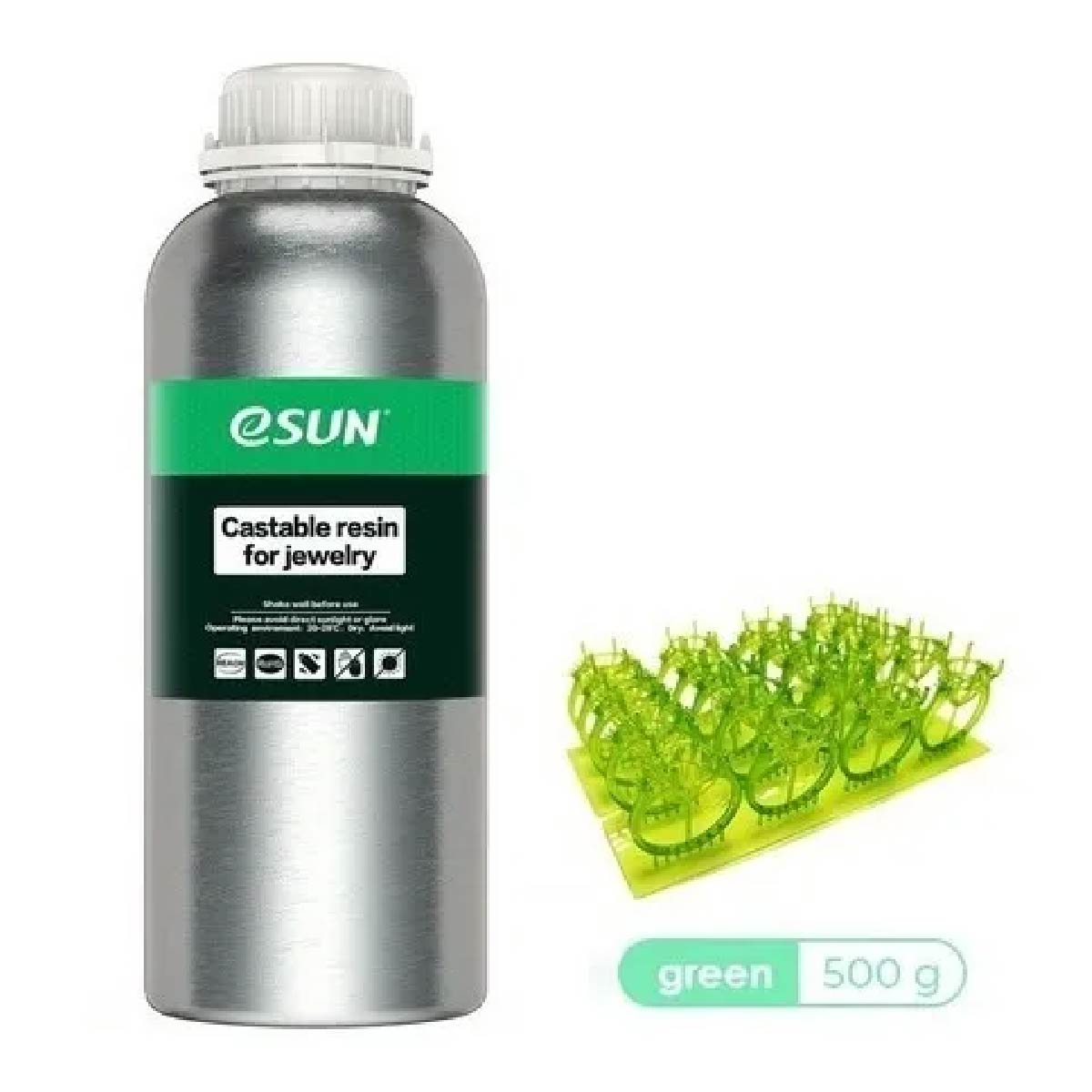 Resina 3d Casteable Joyeria Esun 500 G